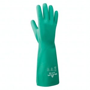 SHOWA 727-09 Unlined Nitrile Gloves 12 Pair  13" Inch >> Size L <<
